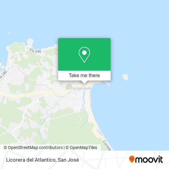 Mapa de Licorera del Atlantico