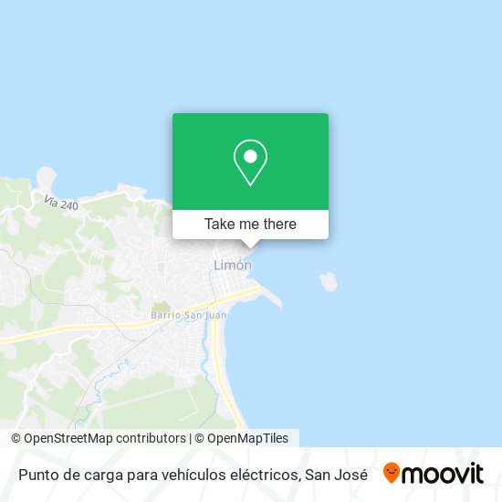Mapa de Punto de carga para vehículos eléctricos