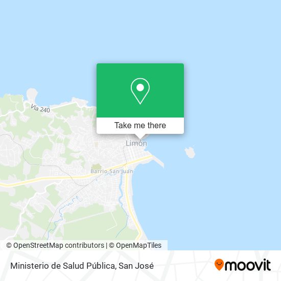 Mapa de Ministerio de Salud Pública