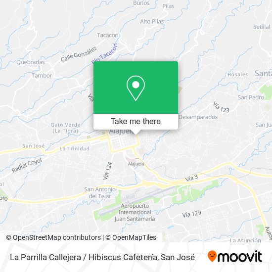 La Parrilla Callejera / Hibiscus Cafetería map