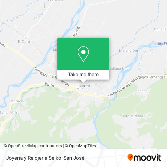 Mapa de Joyeria y Relojeria Seiko