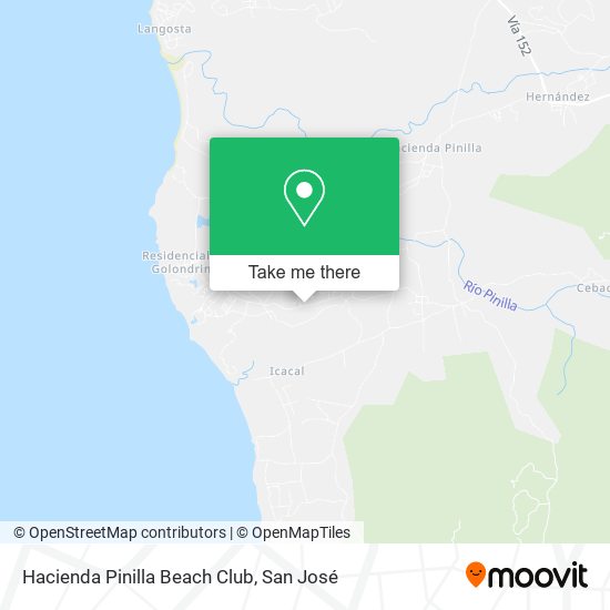 Mapa de Hacienda Pinilla Beach Club
