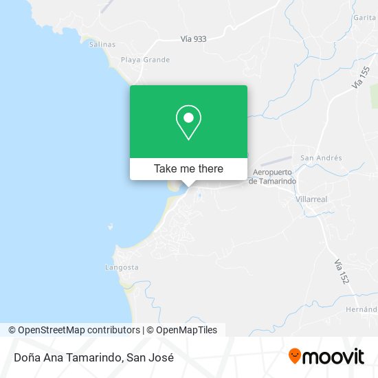 Doña Ana Tamarindo map