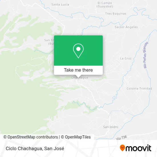 Ciclo Chachagua map