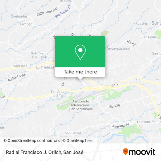 Radial Francisco J. Orlich map