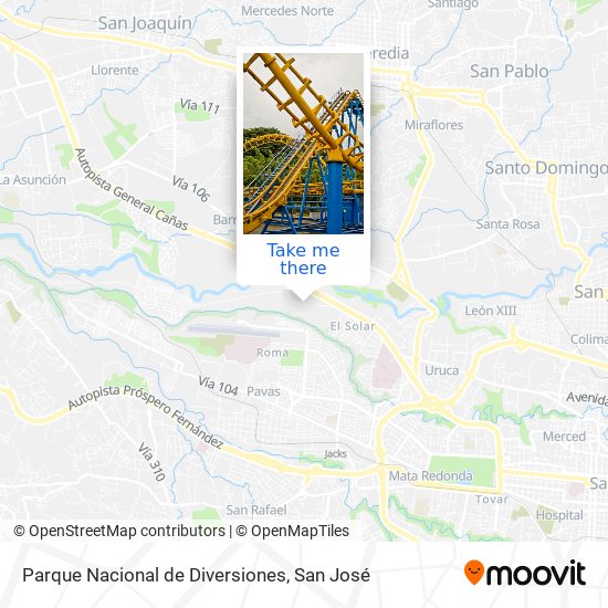 Parque Nacional de Diversiones map