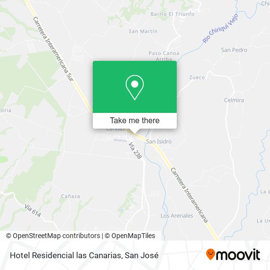 Hotel Residencial las Canarias map