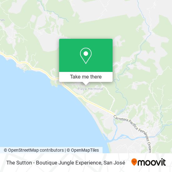 The Sutton - Boutique Jungle Experience map