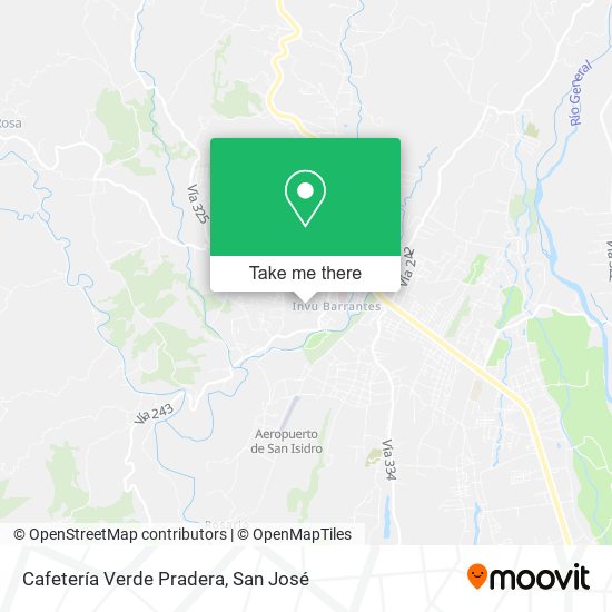 Mapa de Cafetería Verde Pradera