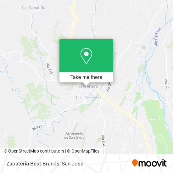 Zapateria Best Brands map