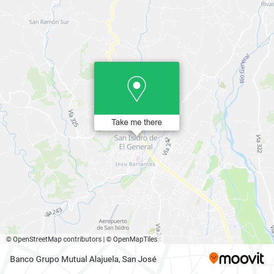 Banco Grupo Mutual Alajuela map