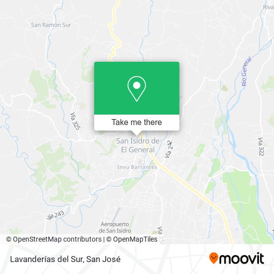 Lavanderías del Sur map