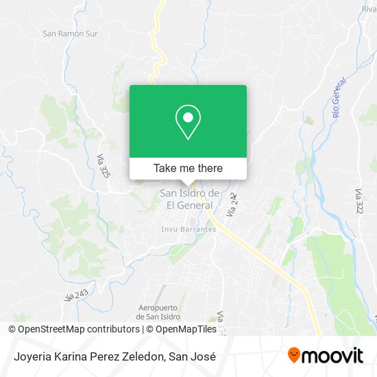 Joyeria Karina Perez Zeledon map