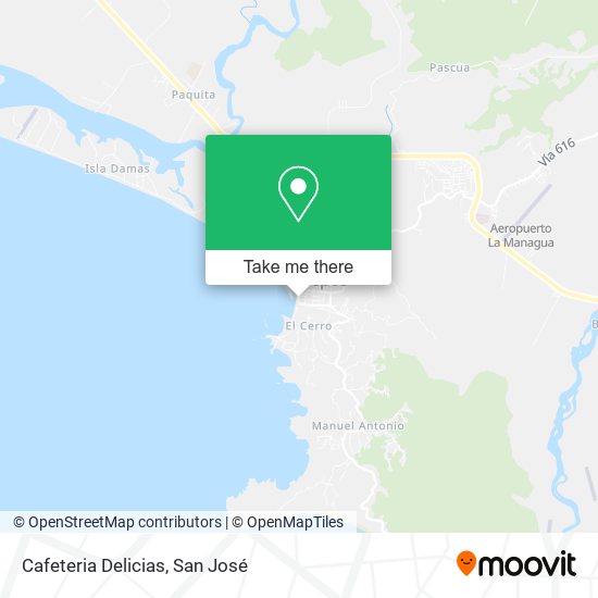 Mapa de Cafeteria Delicias