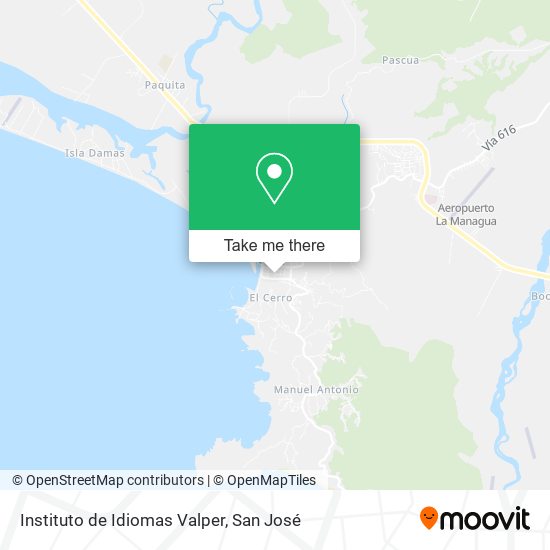 Instituto de Idiomas Valper map