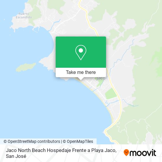 Jaco North Beach Hospedaje Frente a Playa Jaco map