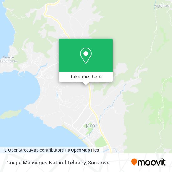 Guapa Massages Natural Tehrapy map