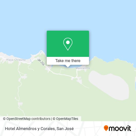 Hotel Almendros y Corales map