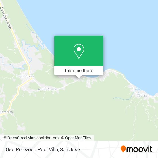Oso Perezoso Pool Villa map