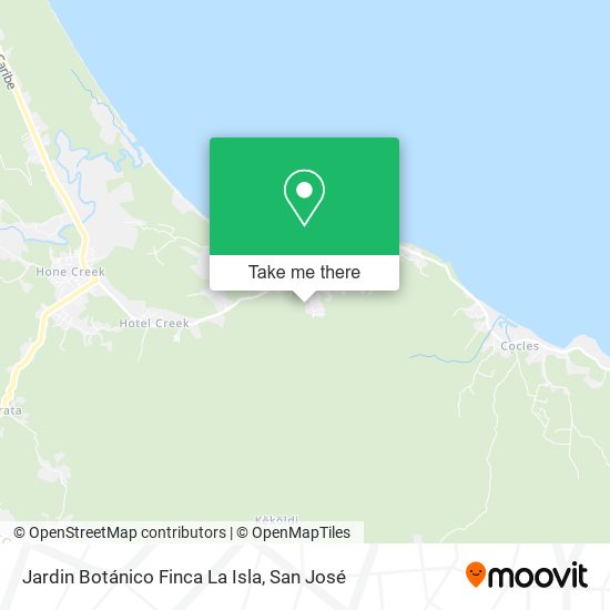 Mapa de Jardin Botánico Finca La Isla
