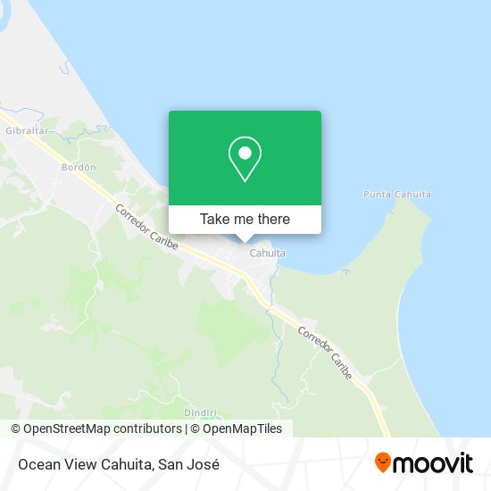 Mapa de Ocean View Cahuita