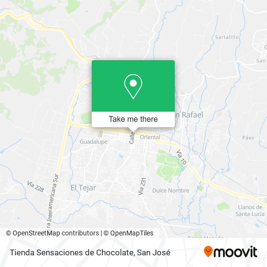 Mapa de Tienda Sensaciones de Chocolate