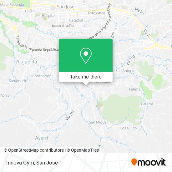Mapa de Innova Gym