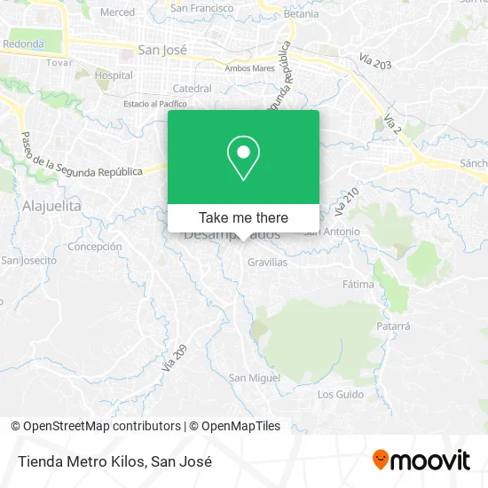 Tienda Metro Kilos map