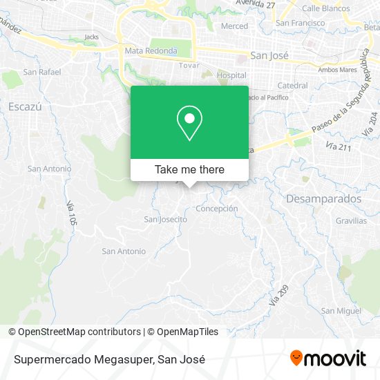 Supermercado Megasuper map