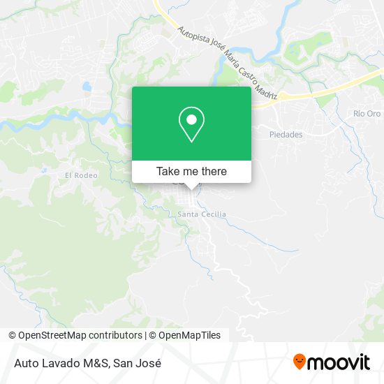 Auto Lavado M&S map