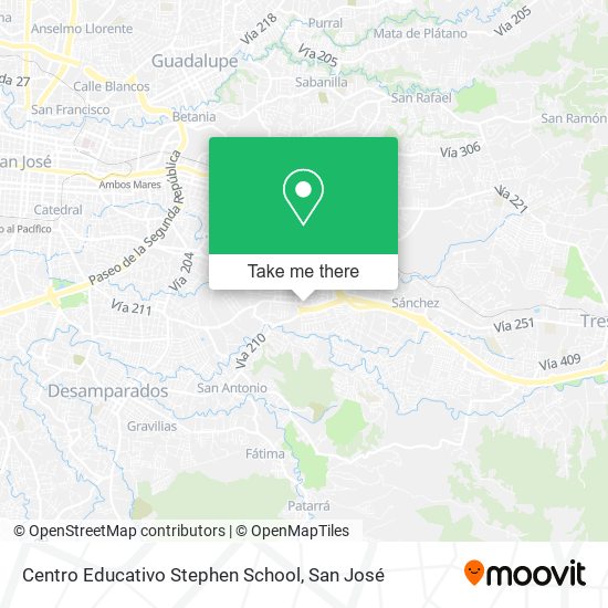 Centro Educativo Stephen School map