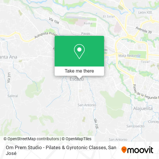 Mapa de Om Prem Studio - Pilates & Gyrotonic Classes