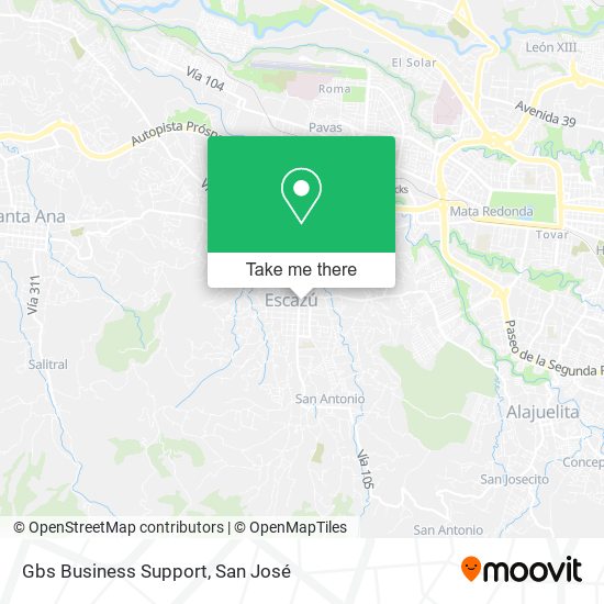 Gbs Business Support map