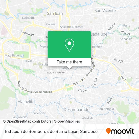 Estacion de Bomberos de Barrio Lujan map