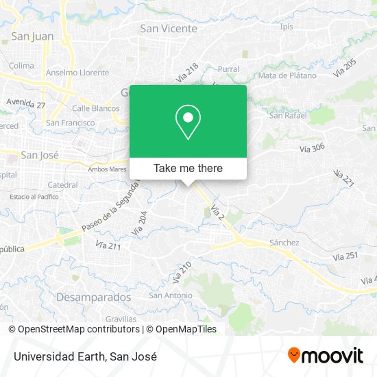 Universidad Earth map