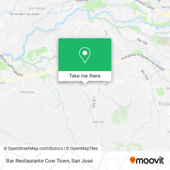 Bar Restaurante Cow Town map