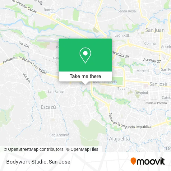 Bodywork Studio map
