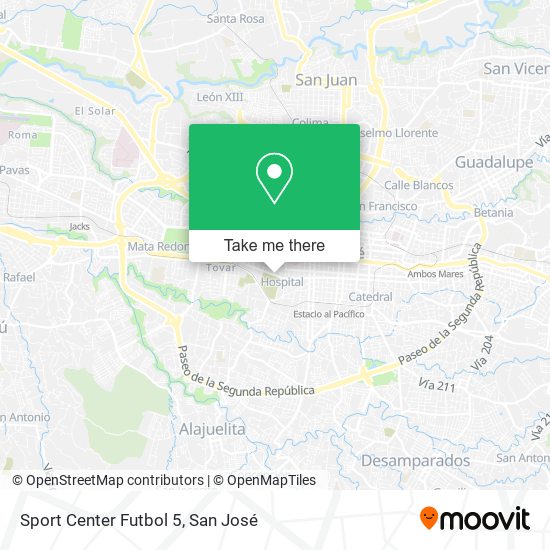 Sport Center Futbol 5 map