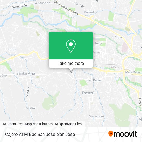 Cajero ATM Bac San Jose map