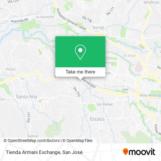 Tienda Armani Exchange map