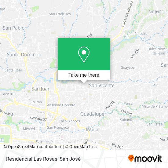 Residencial Las Rosas map