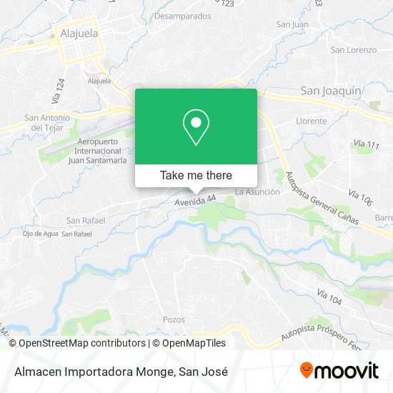 Almacen Importadora Monge map