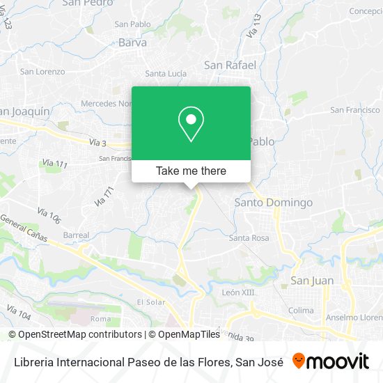 Libreria Internacional Paseo de las Flores map