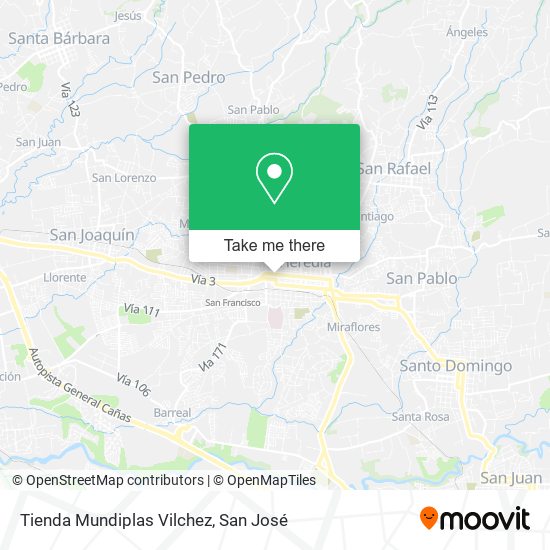 Mapa de Tienda Mundiplas Vilchez