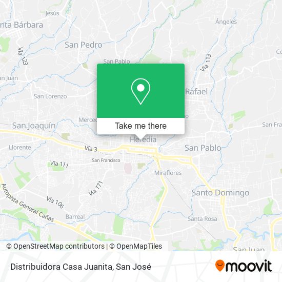Mapa de Distribuidora Casa Juanita