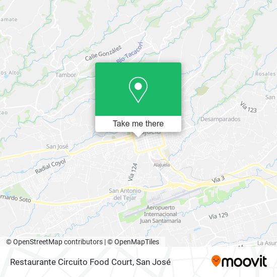 Restaurante Circuito Food Court map