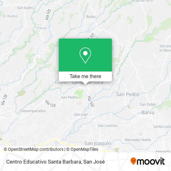 Mapa de Centro Educativo Santa Barbara