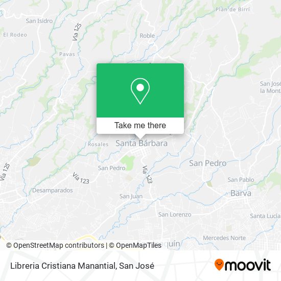 Libreria Cristiana Manantial map