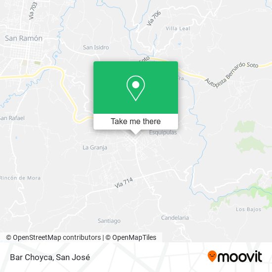 Bar Choyca map