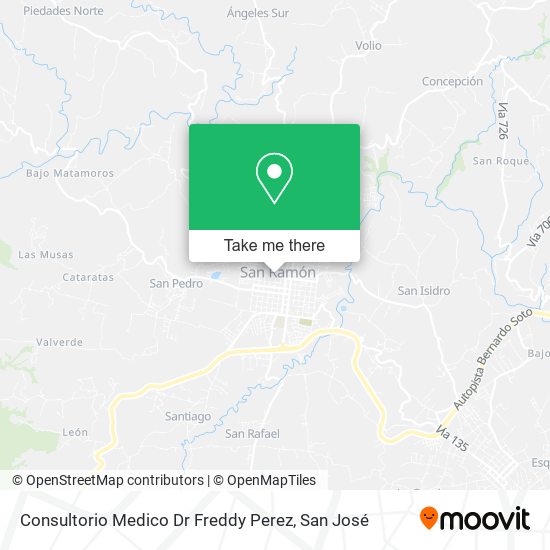 Mapa de Consultorio Medico Dr Freddy Perez